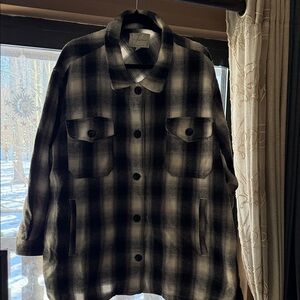 Lucky Brand Monochrome Plaid Shirt